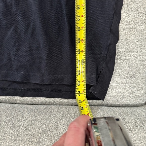 Armani Exchange Men's Dark Polo with Bold Branding - Picture 5 of 5